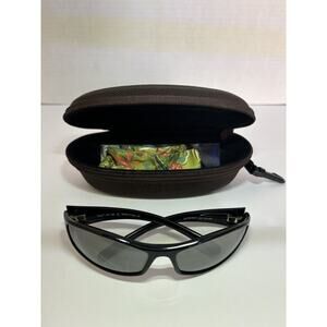Maui Jim Hoku Gloss Black Frame Grey Polarized Lenses MJ 106-02 Rare-Frames Only
